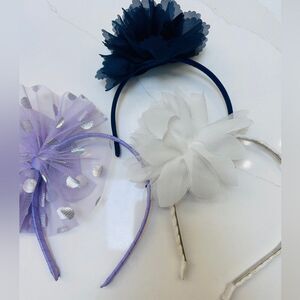 Lot of three girls fancy Bow headbands.